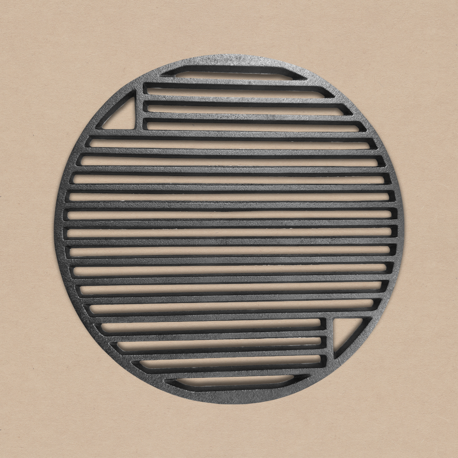 Bestcharcoal - Gietijzeren Rooster - Rond - Compact