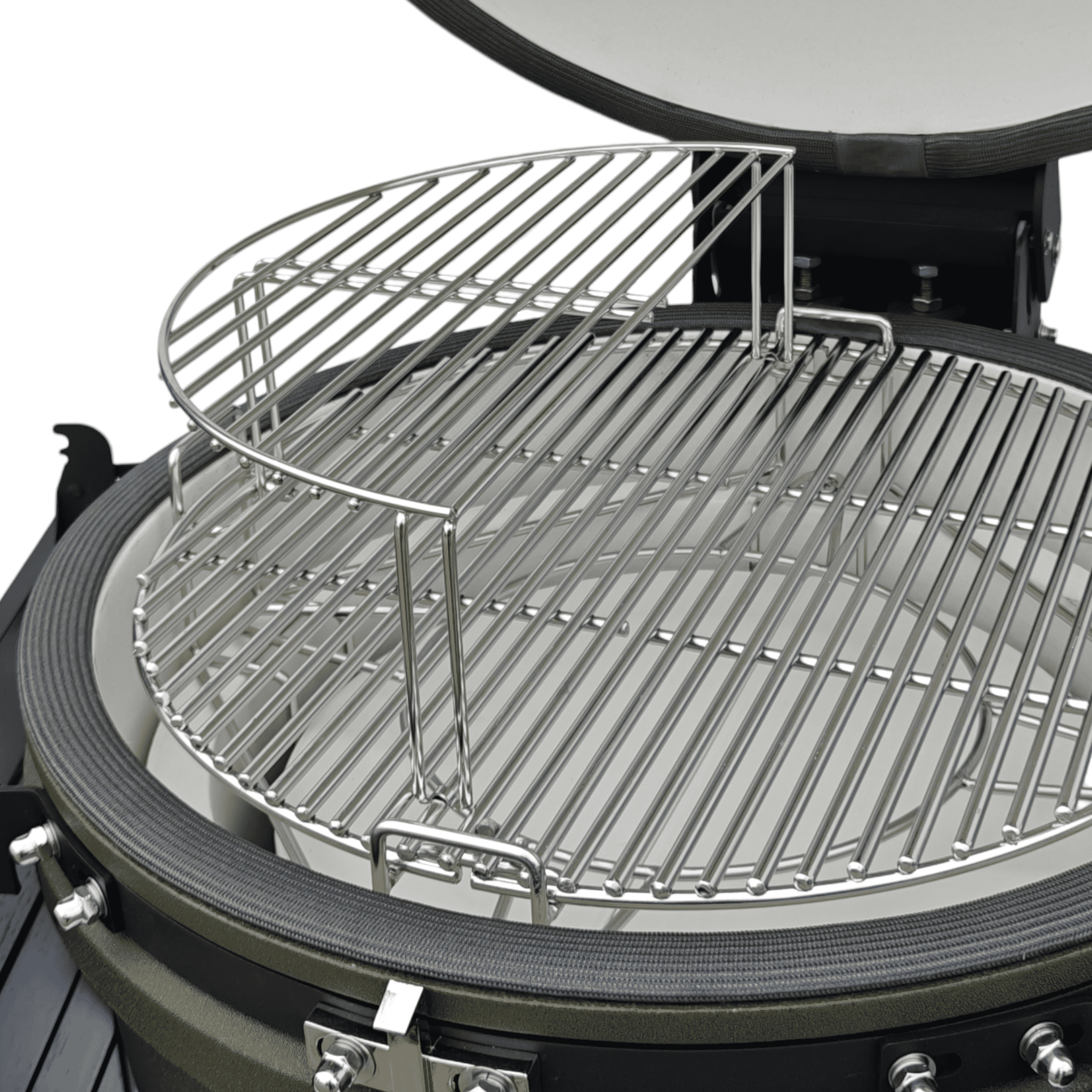 Explode BBQ - Halve Maan Grillverhoger RVS Medium